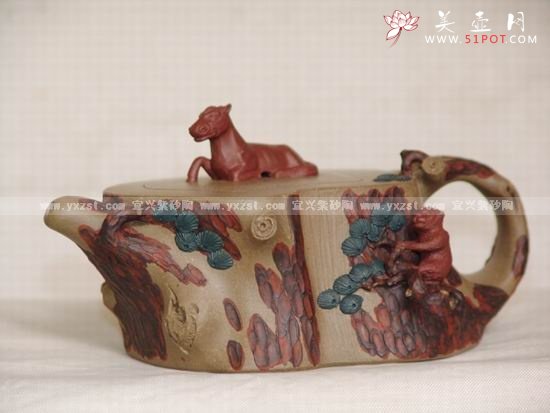 紫砂壶图片：马上封猴 - 美壶网