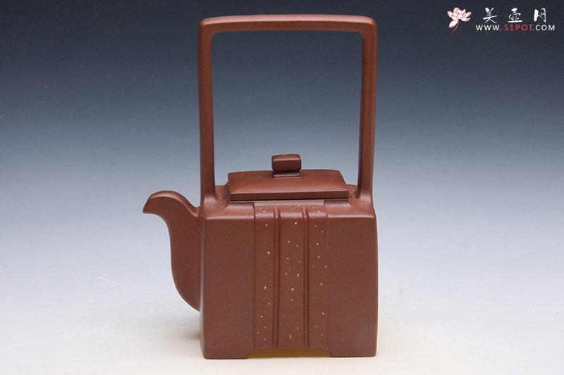 紫砂壶图片：祥云提梁 - 美壶网