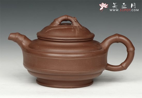 紫砂壶图片：双线竹 - 美壶网