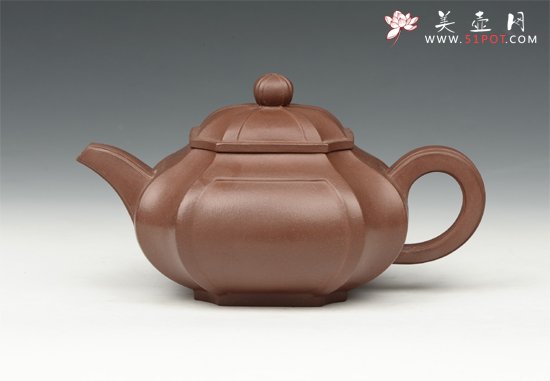 紫砂壶图片：六方菱壶 - 美壶网
