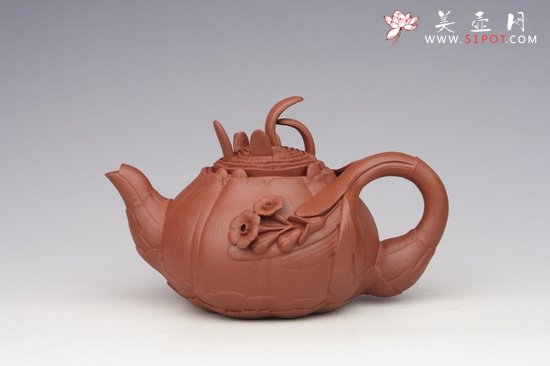 紫砂壶图片：水仙花 清水泥 - 美壶网