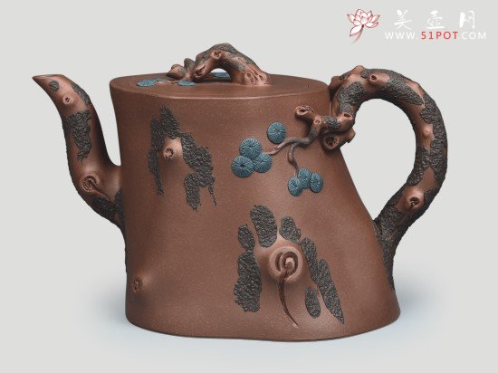 紫砂壶图片：松桩 - 美壶网