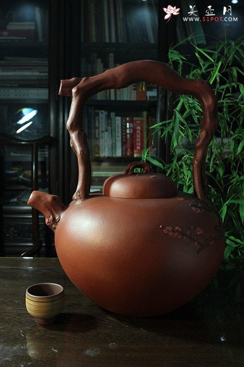 紫砂壶图片：梅桩壶 - 美壶网