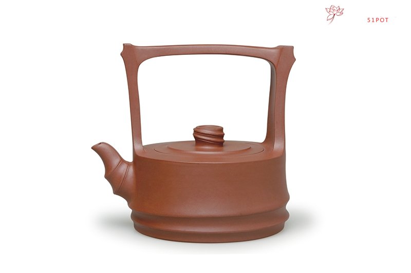 紫砂壶图片：韵竹提梁 - 美壶网