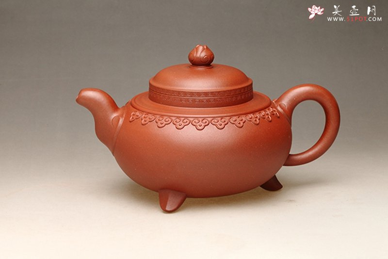 紫砂壶图片：云肩三足 - 美壶网