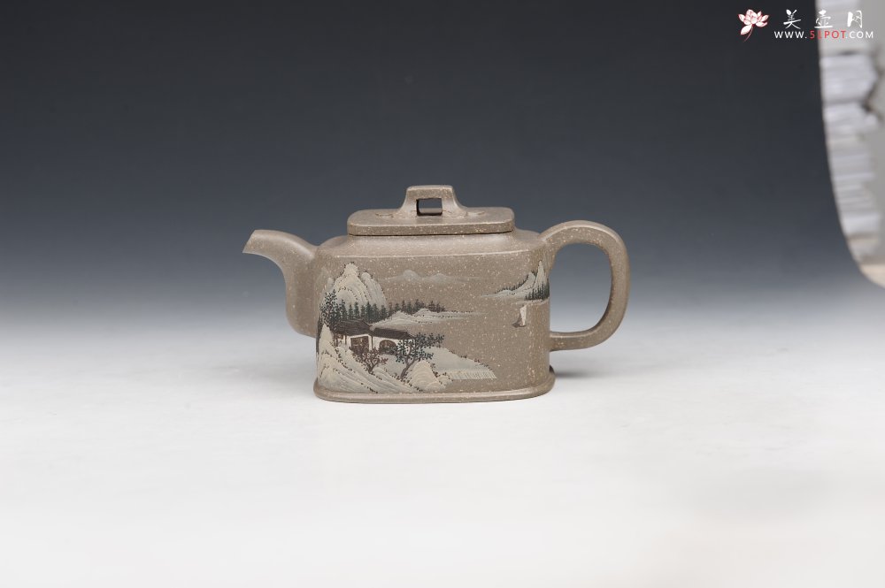 紫砂壶图片：玉璧四方 - 美壶网