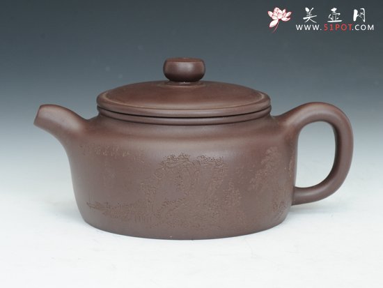 紫砂壶图片：平盖莲子 - 美壶网