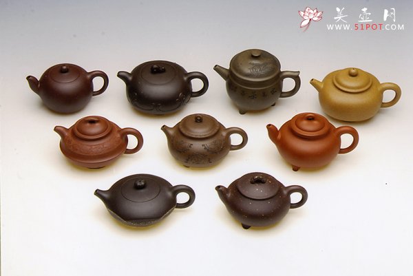 紫砂壶图片：五彩梦典藏精品组壶  - 美壶网