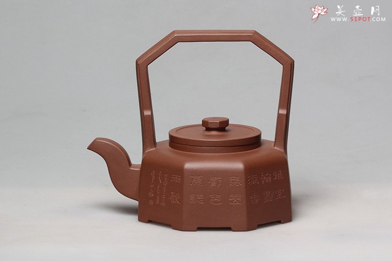 紫砂壶图片：八方提梁 - 美壶网