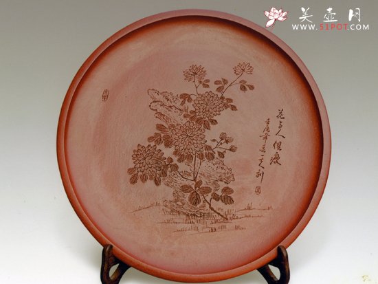 紫砂壶图片：挂盘  泥料：清水泥 - 美壶网