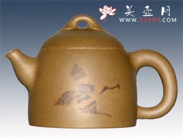 紫砂壶图片：秦权绞泥 - 美壶网