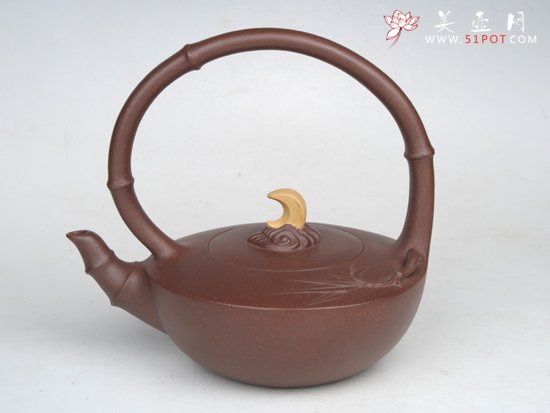 紫砂壶图片：月下潇湘  500... - 美壶网