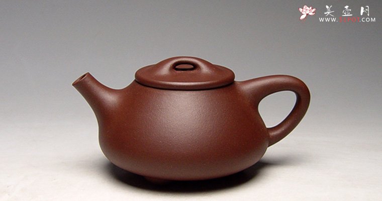 紫砂壶图片：全手工《小石瓢》容量：200cc，泥料：原矿底槽清 - 美壶网