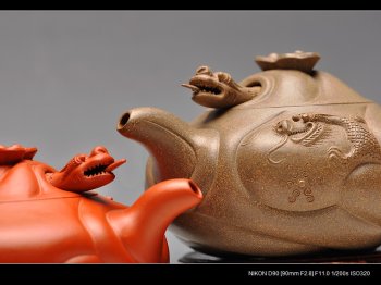 紫砂壶图片：美壶之双龙会 - 美壶网