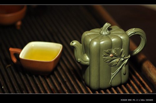 紫砂壶图片：盘盘菩提，喝喝冬瓜汤o(∩_∩)o - 美壶网