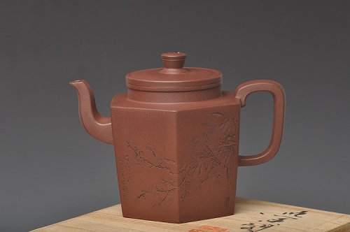 紫砂壶图片：何卫枫大彬六方欣赏 - 美壶网