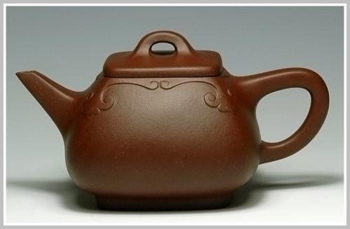 杨裴明紫砂壶 浑四方如意石瓢 原矿紫泥