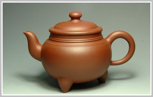 周丽萍紫砂壶 宝鼎 原矿清水泥