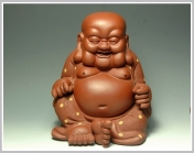 紫砂壶图片：欢天喜地-布袋佛 - 美壶网