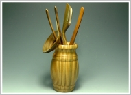 紫砂壶图片：茶道-绿檀木-大 - 美壶网