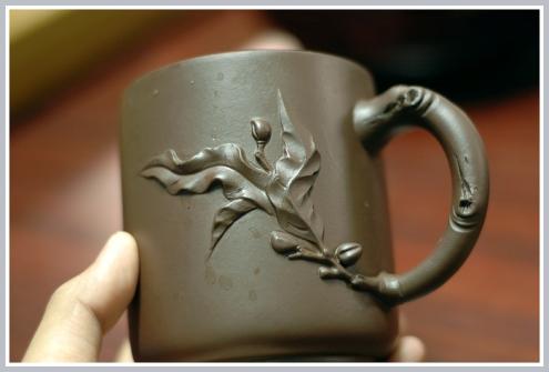 紫砂盖杯紫砂壶 福寿杯 原矿紫泥