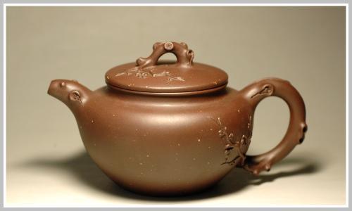 范小龙紫砂壶 踏雪寻梅 原矿紫泥