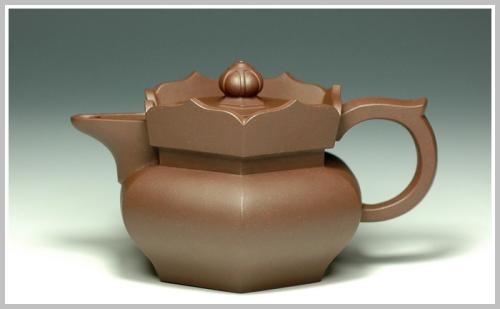 何卫枫紫砂壶 矮僧帽（小） 原矿紫泥