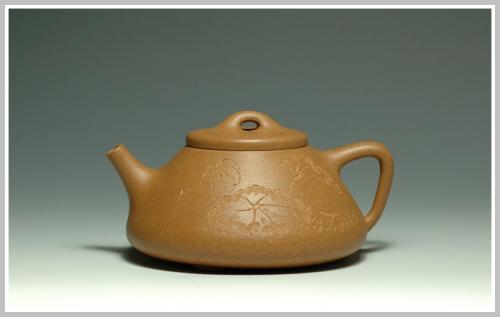 美壶定制紫砂壶 子冶石瓢.莲荷 老段泥