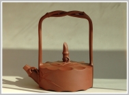 紫砂壶图片：六方竹提梁 - 美壶网