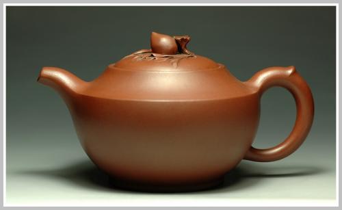 美壶定制紫砂壶 寿桃 原矿清水泥