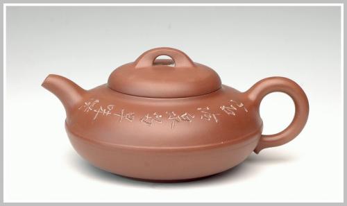 王余平紫砂壶 线圆 原矿紫泥