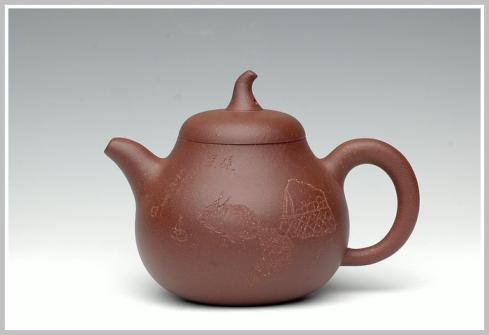 王余平紫砂壶 硕果 原矿紫泥