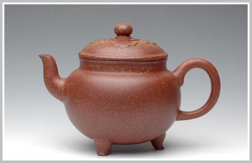 杨一新紫砂壶 全手精品-大彬如意 金桂砂