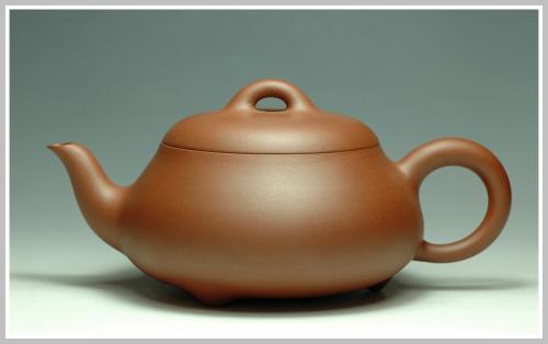 曲峰紫砂壶 全手之三弯石瓢 原矿清水泥