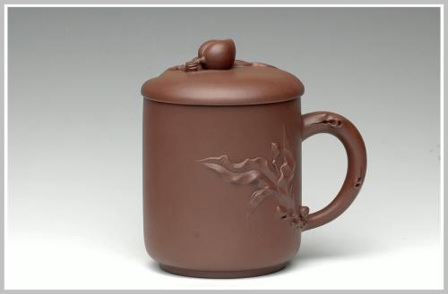 紫砂盖杯紫砂壶 福寿杯 原矿紫泥