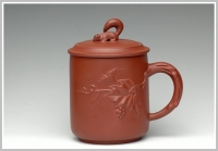 紫砂壶图片：松鼠葡萄杯 - 美壶网