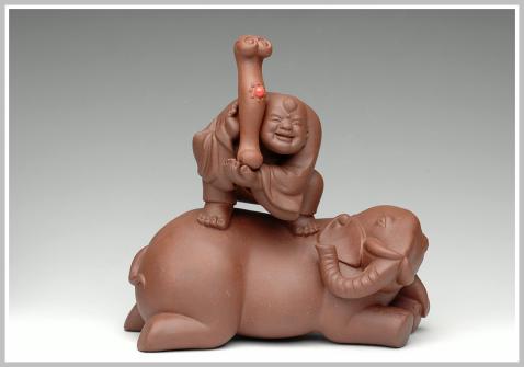 王健紫砂壶 万象如意 原矿紫泥