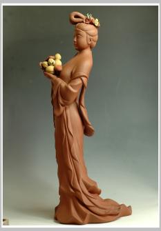 王健紫砂壶 新作麻姑献寿 