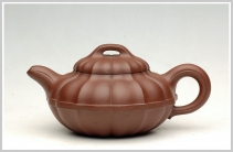 紫砂壶图片：大气稳重-合欢菱花 - 美壶网