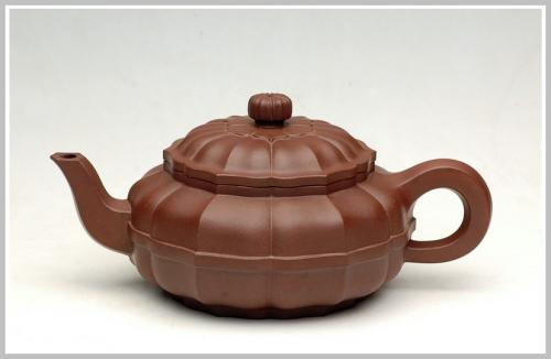 王孝新紫砂壶 求道之菱韵莲花 原矿紫泥