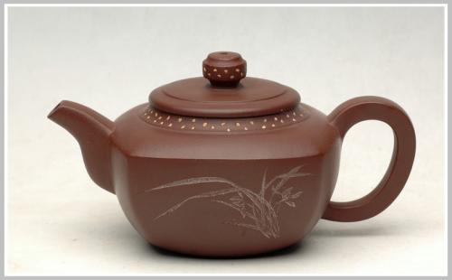 王余平紫砂壶 小浑方 原矿紫泥