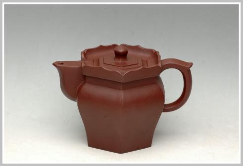 徐建芳紫砂壶 高僧帽 原矿紫泥