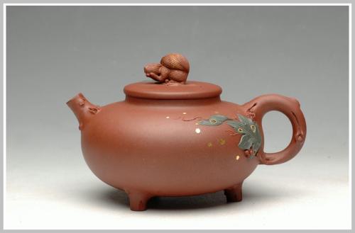 朱永忠紫砂壶 自然之趣 翘嘴可人 甜趣 原矿底槽清