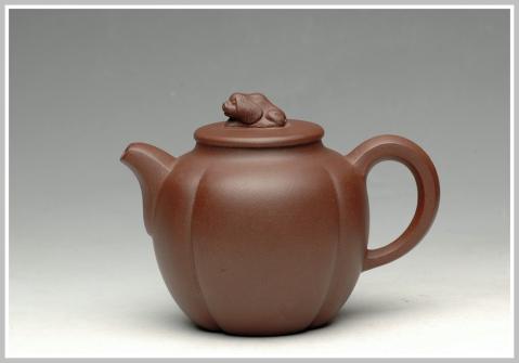 曲峰紫砂壶 极品老紫泥旺犬招财 原矿紫泥