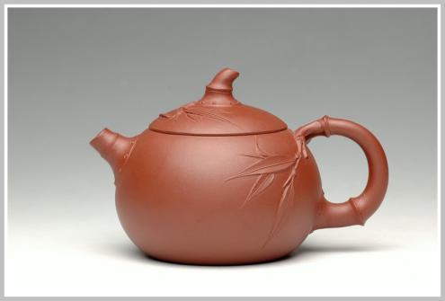 范国名紫砂壶 爱装饰的西施竹 原矿清水泥