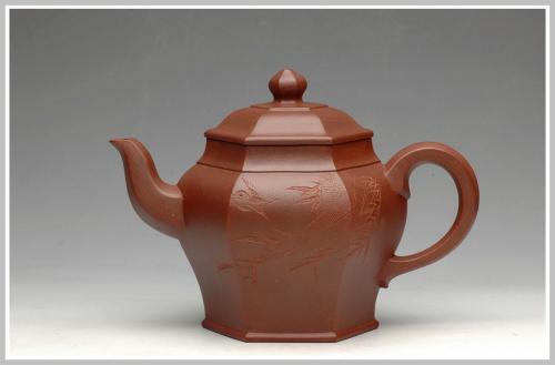 史金妹紫砂壶 史金妹代表作品 全手六方聚福 原矿清水泥