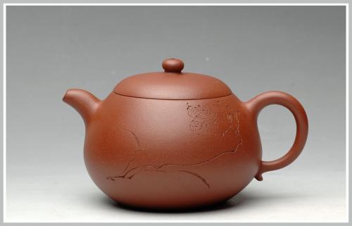 尹君峰紫砂壶 清新雅致 墨陶装饰   全手西施 实力尹君峰经典作品 原矿降坡泥