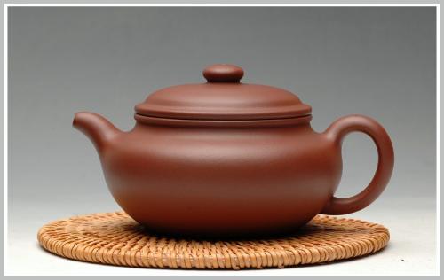 吴*紫砂壶 追摹大亨风采 原矿迷人红皮龙 全手仿古 红皮龙