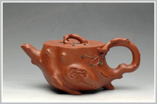 单志萍紫砂壶 降坡泥 全手喜上眉梢 舞动神韵 原矿降坡泥