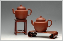 紫砂壶图片：摹古精品 雅致之风 全手高灯 桂花泥 - 美壶网